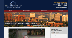Desktop Screenshot of chamberlandlaw.com